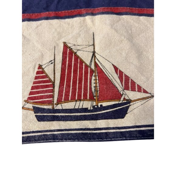 Park Designs Set of 5 Placemats Sailboats Nautical Navy Blue 18.5" x 12.5" - Picture 4 of 5